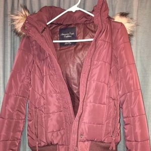 American Eagle Puffer Bomb Jacket Size M